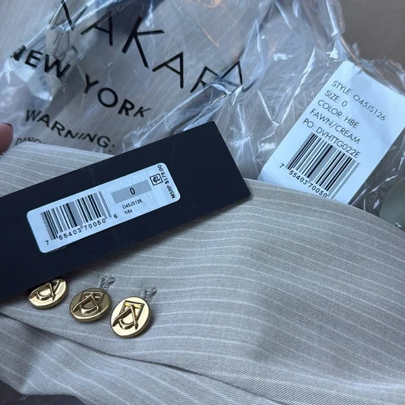 NWT 💎 Donna Karan pinstripe blazer - Picture 6 of 9